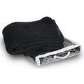Micro Plush Coral Fleece Blanket --50X60 Black (Embroidered) ***FREE RUSH***